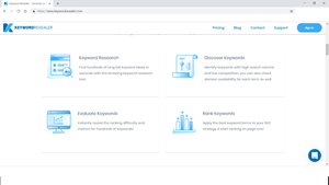 Best keyword tool - screenshot of KeywordRevealer